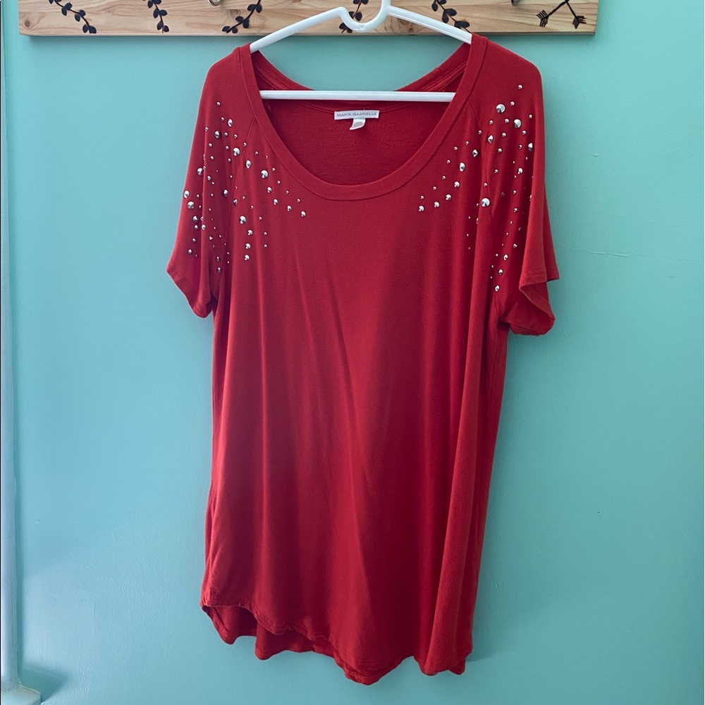 Orange Studded Tunic